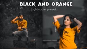 black and orange preset