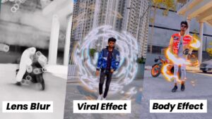 reels trending video editing abhi to shuruaat hai | helo blur & shake effect & body effect editing