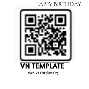 Happy Birthday VN Template QR Code