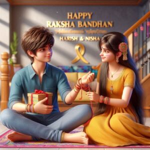 Raksha Bandhan 3D Ai Name Photo Editing 2024