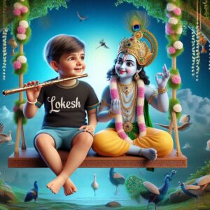 Krishna Janmashtami First Letter 3D Name Ai Image Creator Prompts