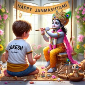 Krishna Janmashtami First Letter 3D Name Ai Image Creator Prompts