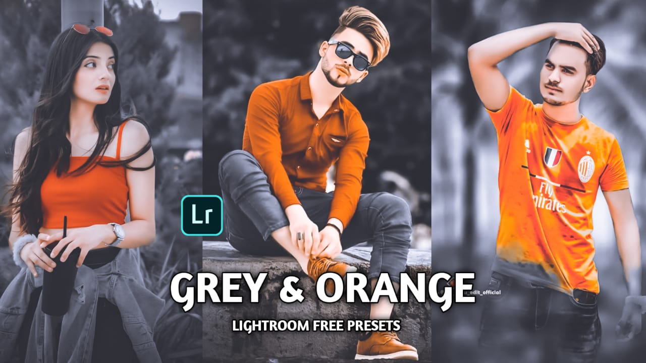 Grey & orange