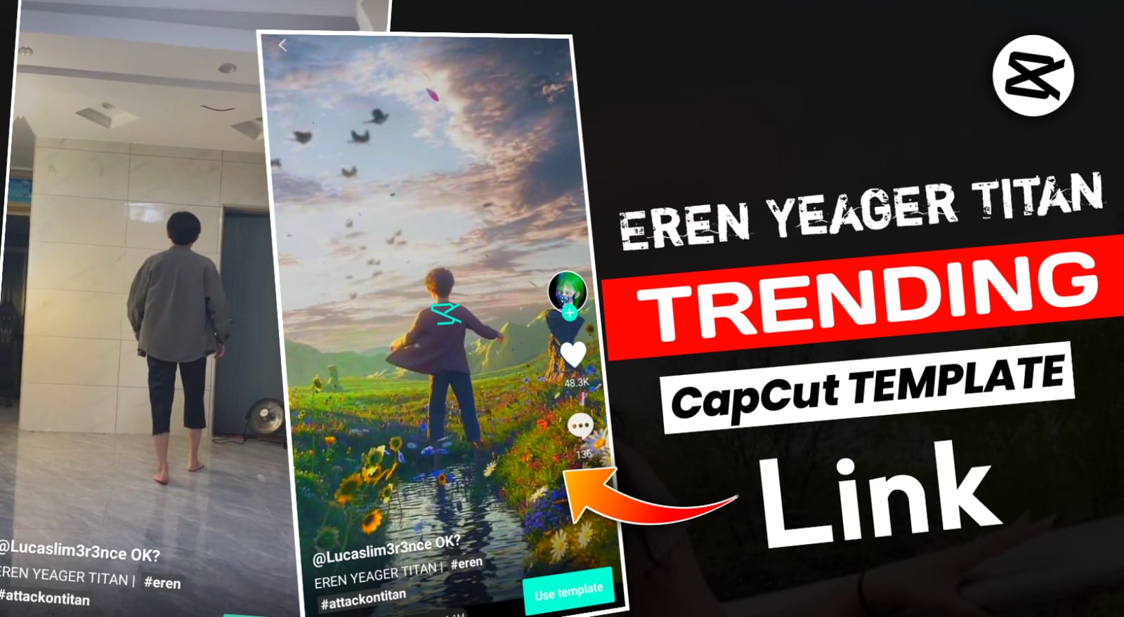Eren Yeager Titan Capcut Template Link 2023 TECH LOKESH