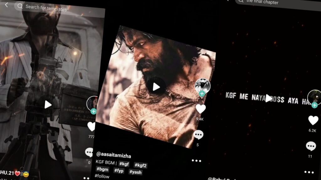 Kgf template capcut link 2023